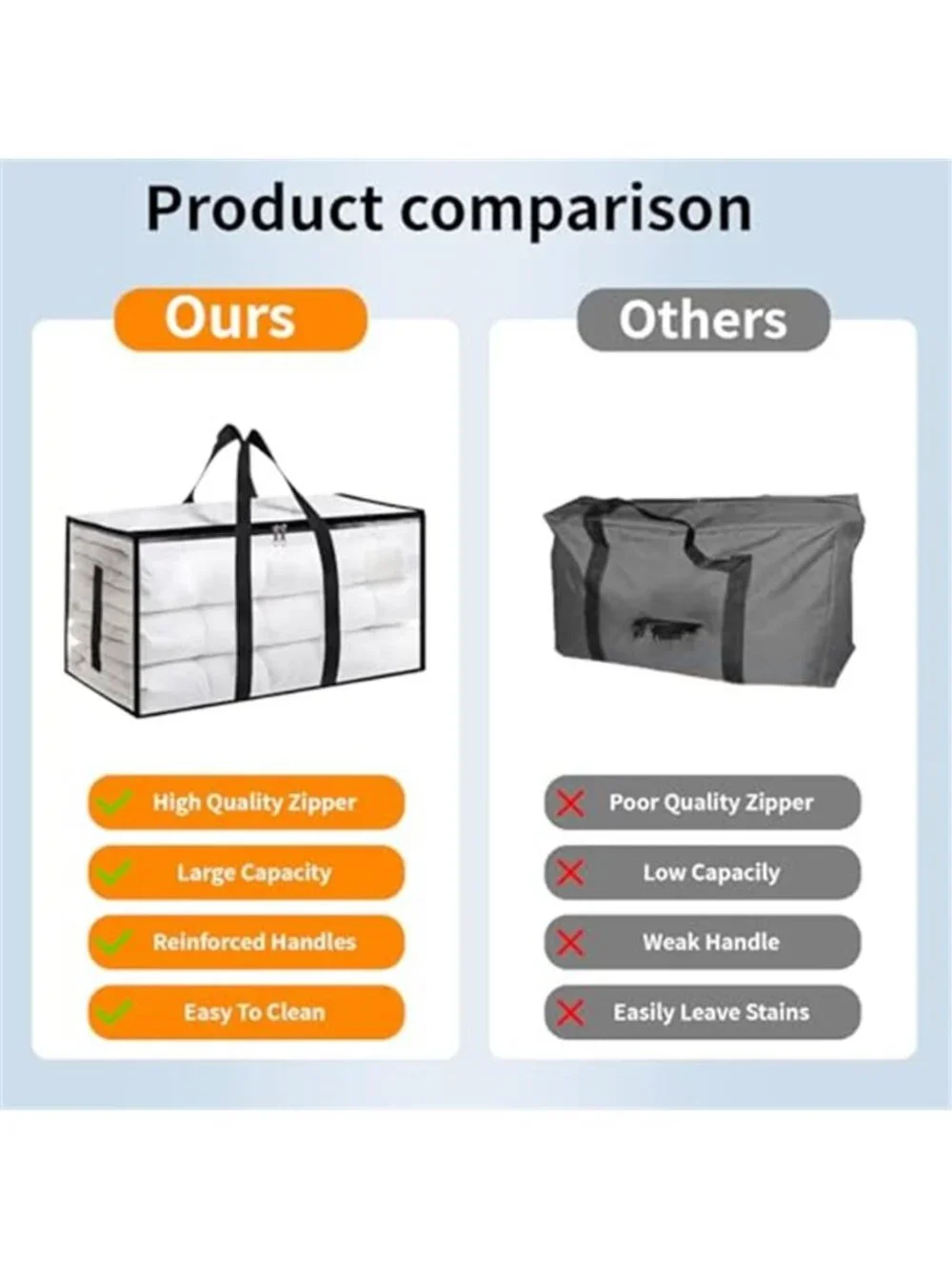 Moving Bags Extra Large 8 Pack - Heavy Duty Storage Totes with Wrap-Around